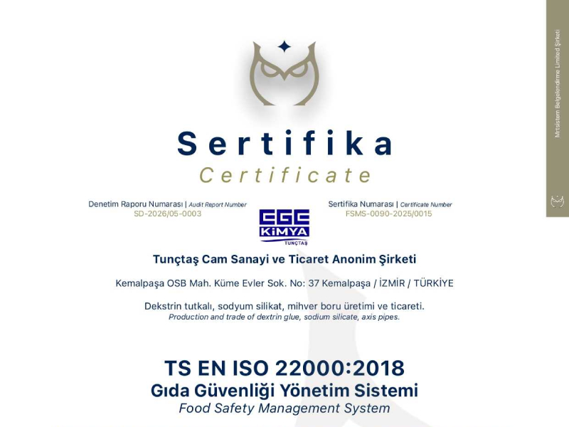 ISO 22000 Politikası